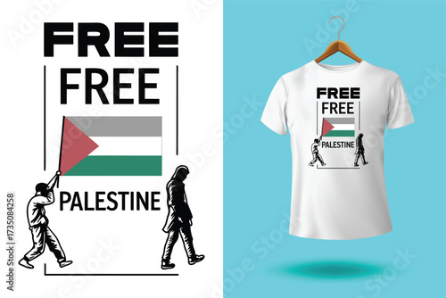 Arabic Calligraphy vector type for country of Palestine. Translated, Palestine.