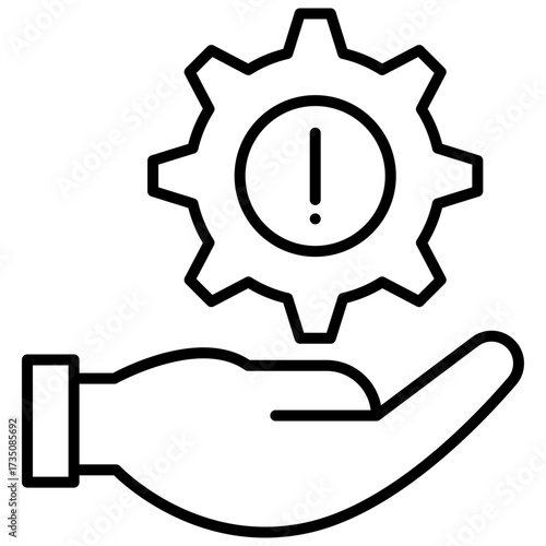 Hand Holding Gear Setting