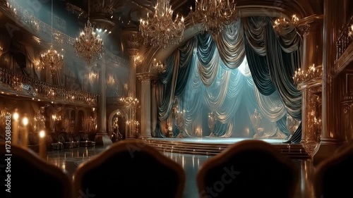 Grand ballroom interior scene