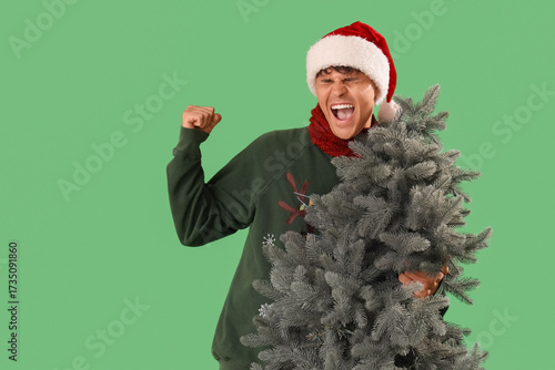 Cheerful young man with Chr...