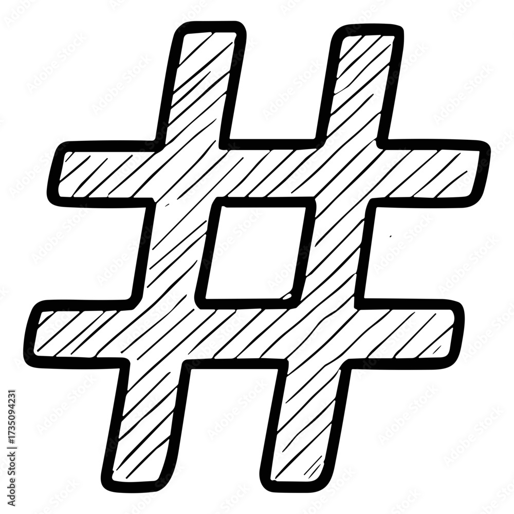 Obraz premium Hashtag