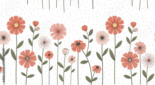 Delicate wildflowers in full bloom with a touch of rustic charm.