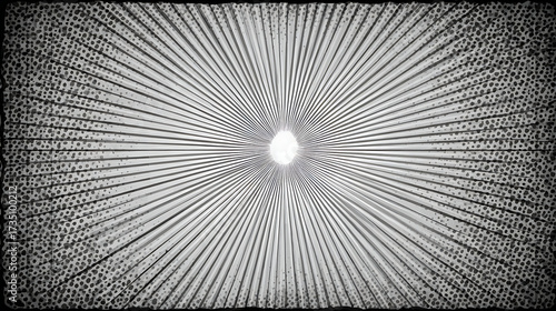 Abstract light source center composition