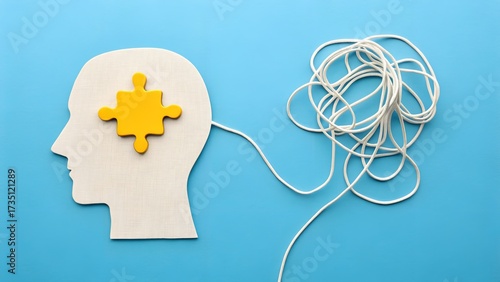 Mental Clarity – Cognitive Process and Problem Solving, Business, Conceptual, Strategy, Psychology, Abstract, Puzzle Brain