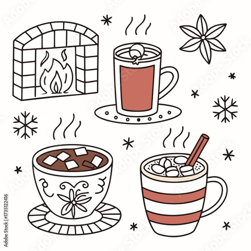cup of coffee and cookies