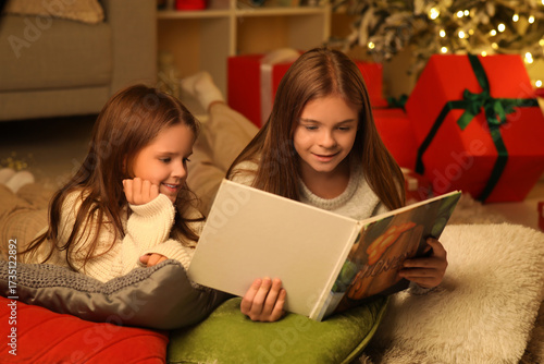 Cute happy little girls wit...