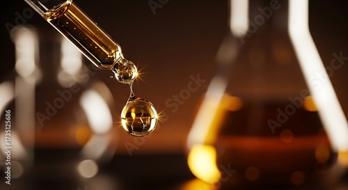 Wallpaper Mural Laboratory Experiment with Dropper and Beaker. Torontodigital.ca