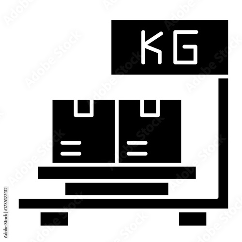 Freight Weight  Icon Set Multiple Style Collection