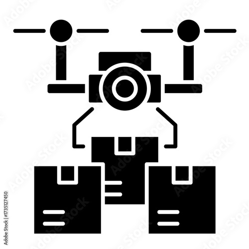 Drone Delivery  Icon Set Multiple Style Collection
