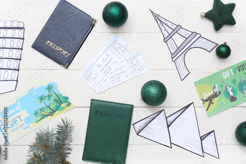 Travel agent's items with C...