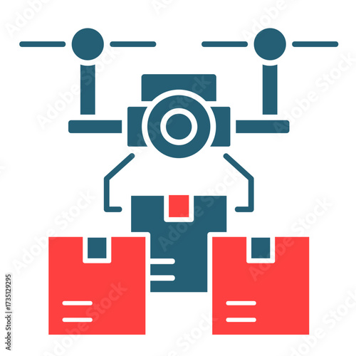 Drone Delivery  Icon Set Multiple Style Collection