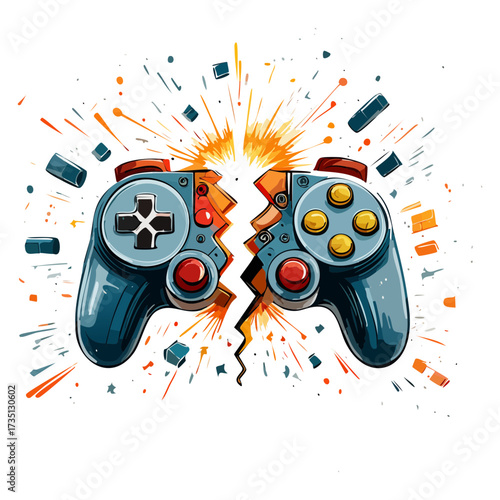Colorful Dual Game Controllers