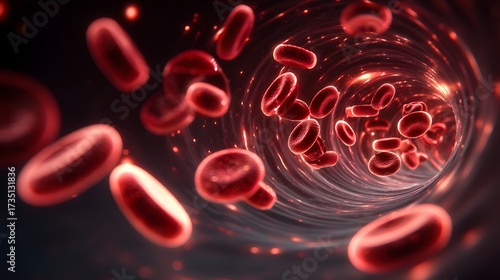 Detailed Visualization of Blood Flow in Human Circulatory System