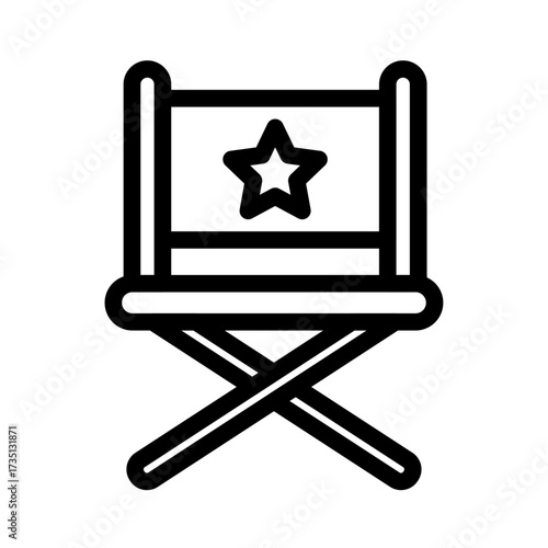 Directing Line Icon of Theatrical Production Icon Set