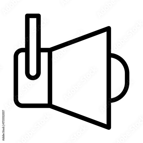 Loudspeaker Line Icon of Stage Lighting Icon Set