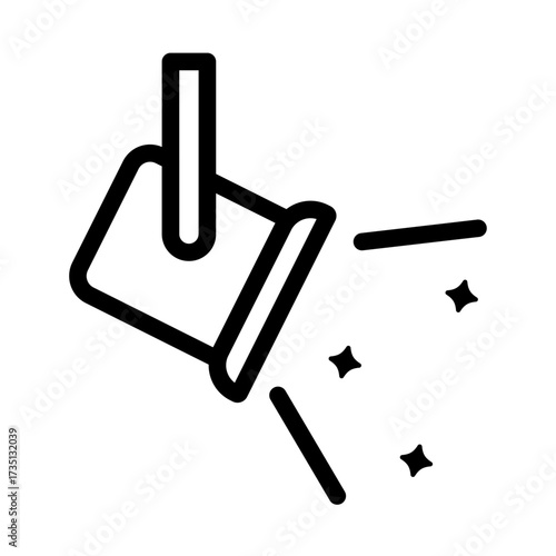 Beam Lighting Line Icon of Stage Lighting Icon Set