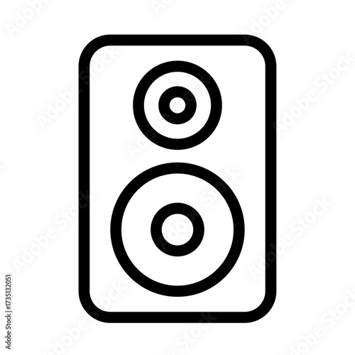 Speaker Line Icon of Sound Systems (Theater) Icon Set
