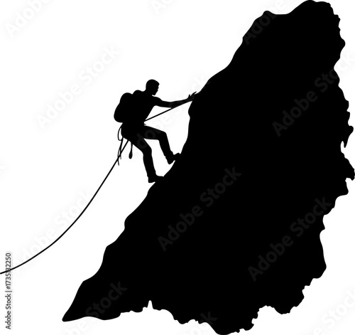 A man rock climber silhouette, silhouette, vector, sport, woman, illustration, rope, climber, people, climbing, black, rock, fishing, gymnast, sports, circus, trapeze, marionette, fitness, body, puppe