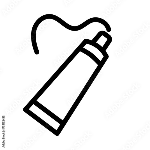 Paint Tube Line Icon of Drawing Tools Icon Set