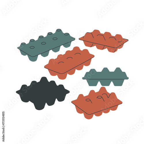 Chocolate candy pieces illustration for dessert menu, confectionery branding, and sweet treats advertising projects