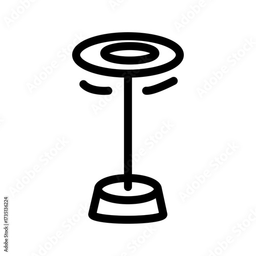 Plate Spinner Line Icon of Circus Arts Icon Set