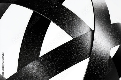 Abstract Black And White Geometric Design