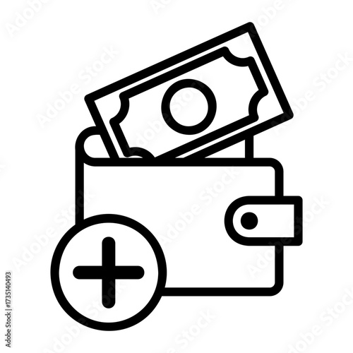 bank account Line Icon