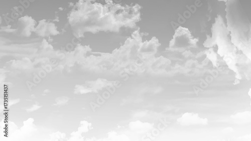 Nature background, White sky and cloud in rainy day,  stock photo
