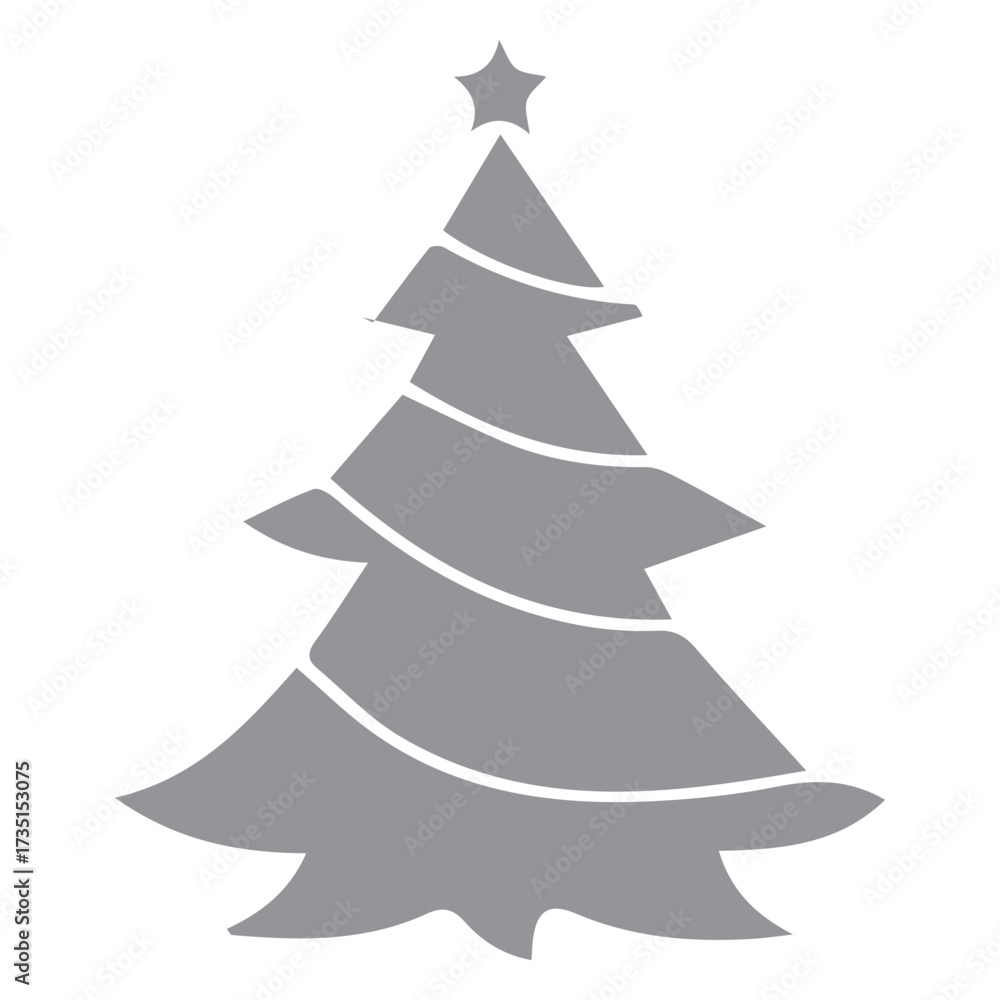 Fototapeta premium Christmas Tree Silhouette