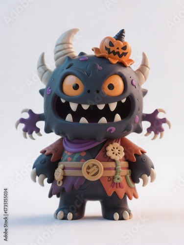 3D Halloween monster