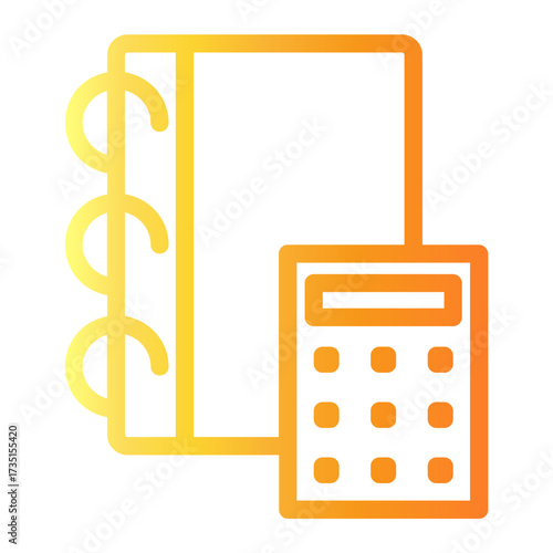 book Line Gradient Icon
