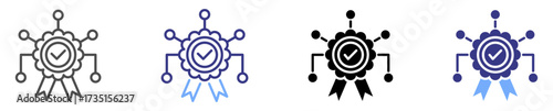 profesional associations icon set multiple style
