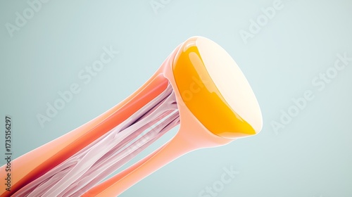Detailed Medical Illustration of Human Knee Joint Anatomy and Structures
