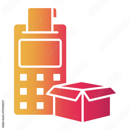 box Gradient icon