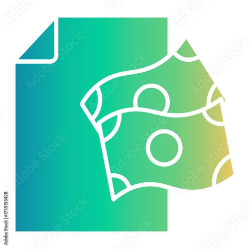 bank statement Gradient icon