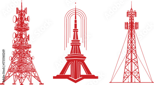 Telecommunication towers cell towers communication technology
