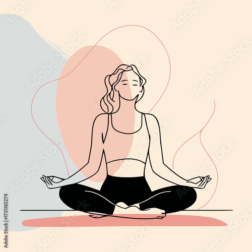 woman doing yoga exercise