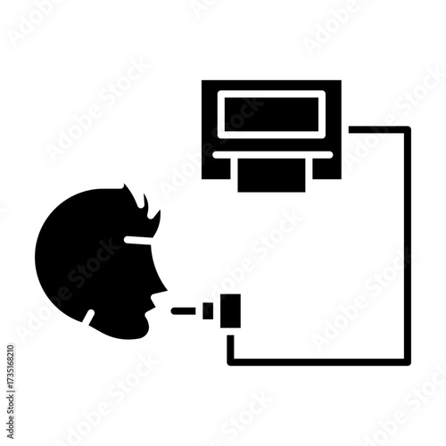 spirometry Solid icon