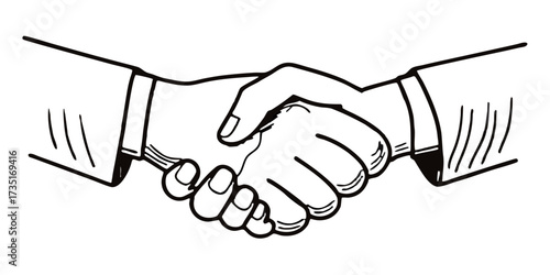Handshake agreement business deal partnership collaboration cooperation success hands meeting contract 100 char
