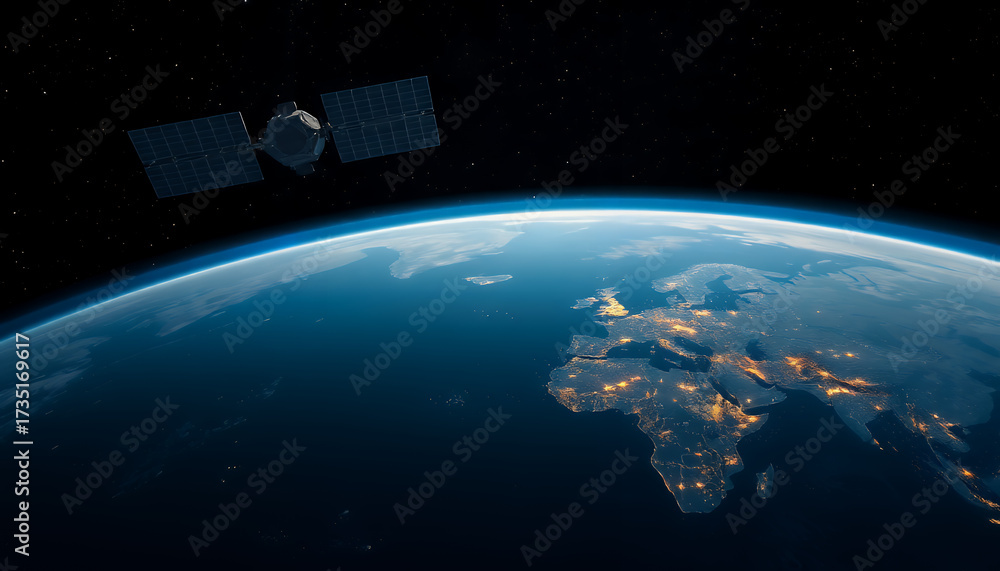 Fototapeta premium Quiet View Of Earth From Orbit