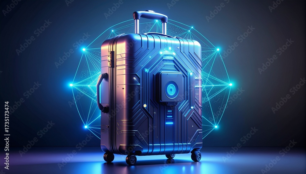 Fototapeta premium Business Travel Luggage Innovation