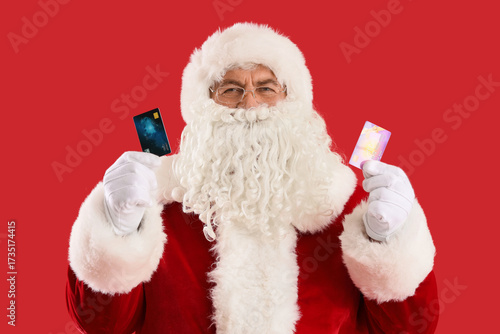 Santa Claus with credit car...