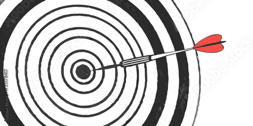 Target arrow bullseye dartboard aim accuracy focus goal success strategy competition achievement precision 100