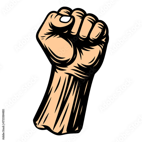 Raised Fist Power Symbol Icon