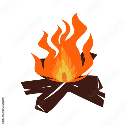bonfire icon vecktor