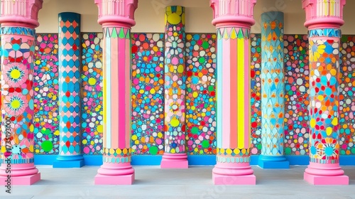 Wallpaper Mural Colorful Abstract Wall Mural Torontodigital.ca