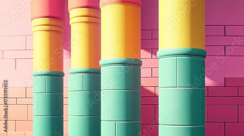 Wallpaper Mural Colorful Abstract Wall Mural Torontodigital.ca