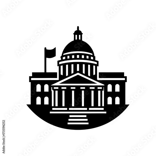 government services building icon 
