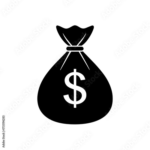 fiscal stimulus money bag icon 