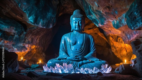 buddha in the cave